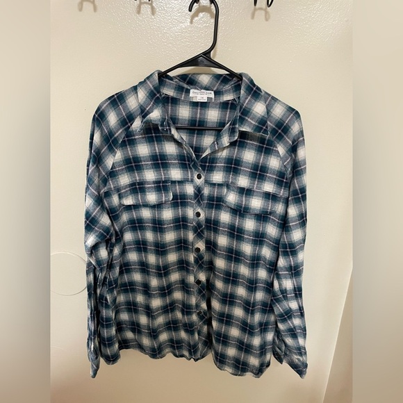 ✨ChicSoul Plaid Top Size 1X - Picture 2 of 9